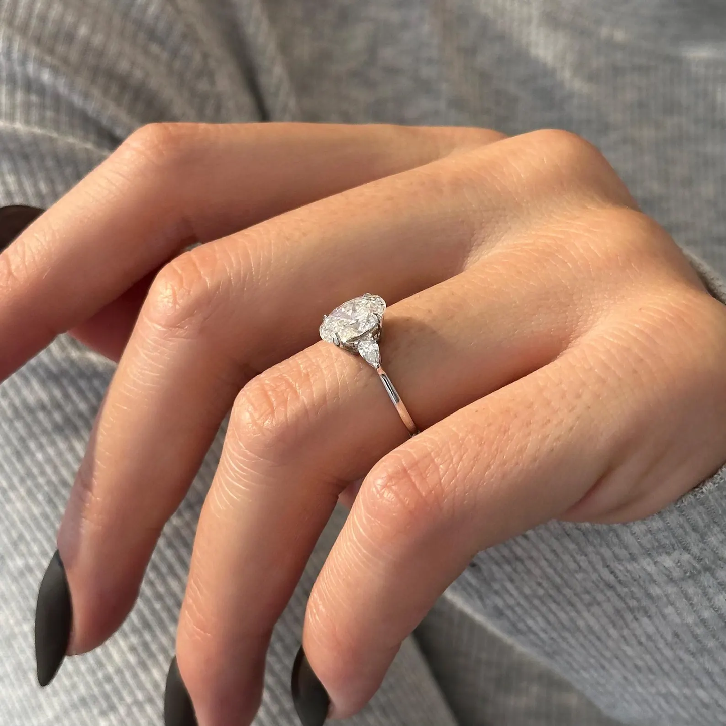 Round Halo, Pave & Split Shank Engagement Ring – 1.93 CT Lab Grown Diamond