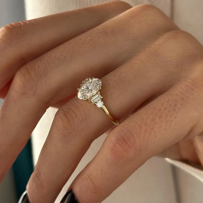 Round Halo, Pave & Split Shank Engagement Ring – 1.93 CT Lab Grown Diamond