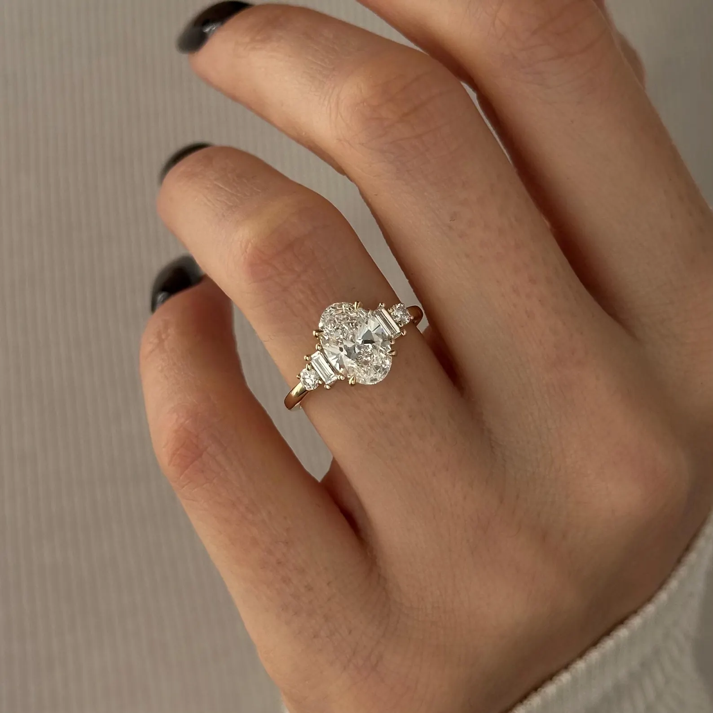 Round Halo, Pave & Split Shank Engagement Ring – 1.93 CT Lab Grown Diamond