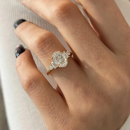 Round Halo, Pave & Split Shank Engagement Ring – 1.93 CT Lab Grown Diamond