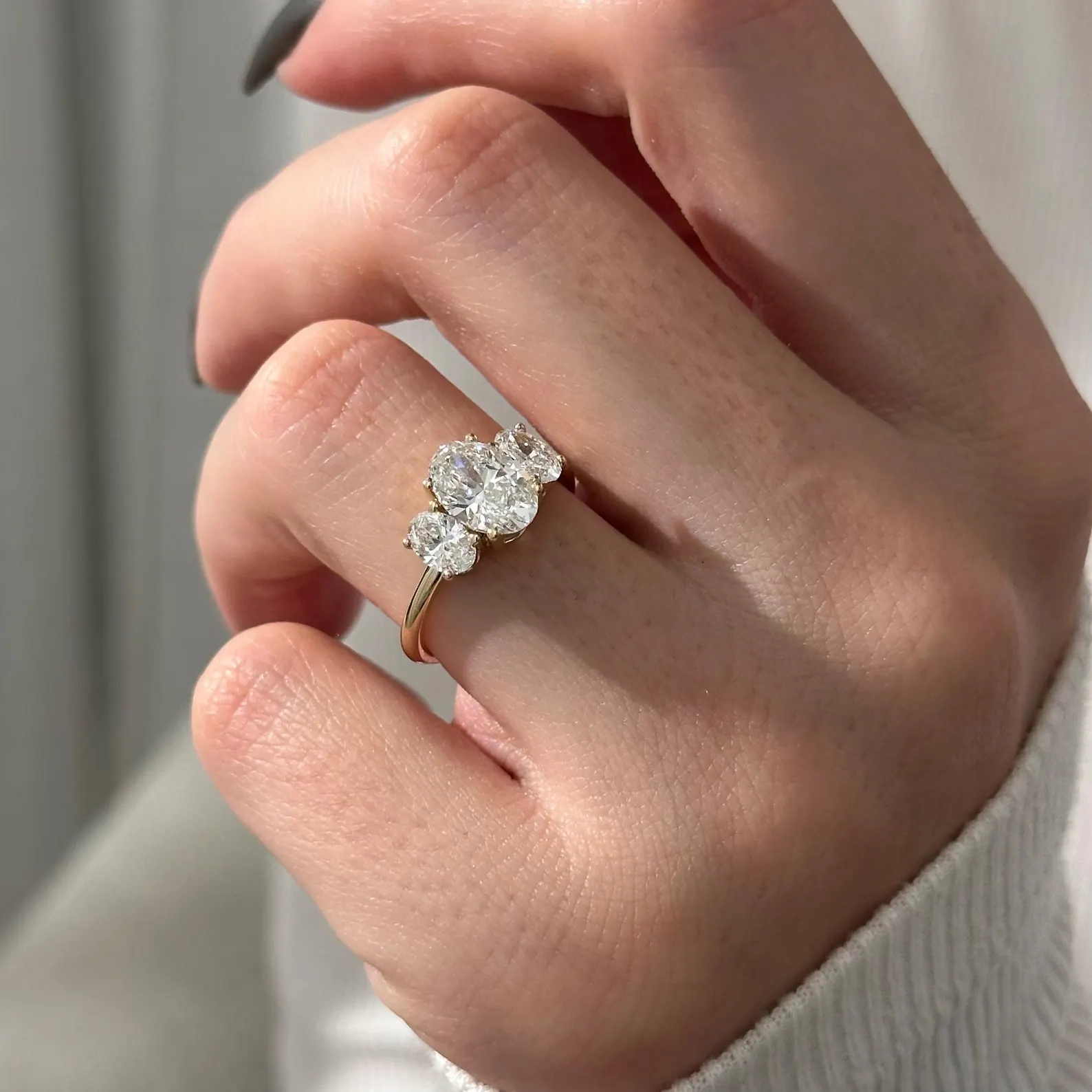 Round Halo, Pave & Split Shank Engagement Ring – 1.93 CT Lab Grown Diamond