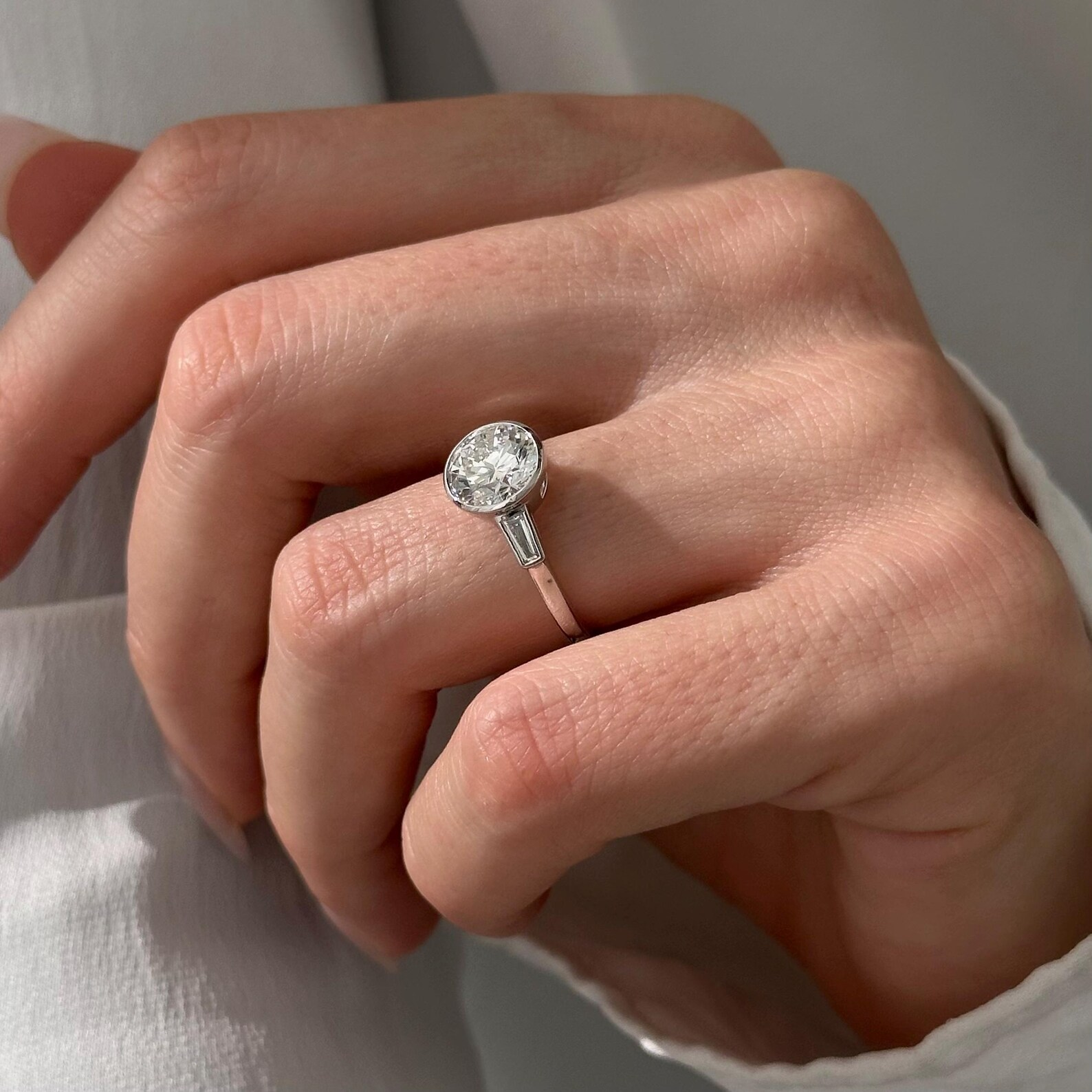Round Halo, Pave & Split Shank Engagement Ring – 1.93 CT Lab Grown Diamond