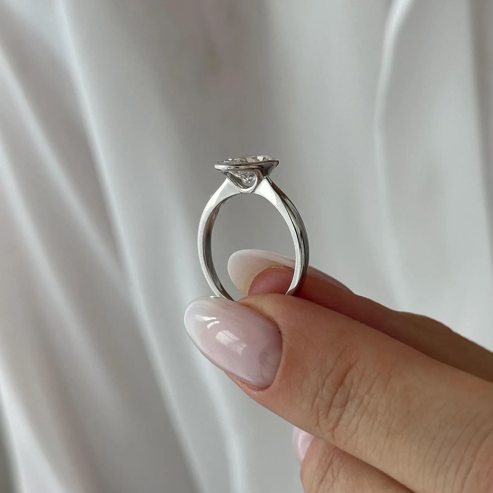 Round Halo, Pave & Split Shank Engagement Ring – 1.93 CT Lab Grown Diamond