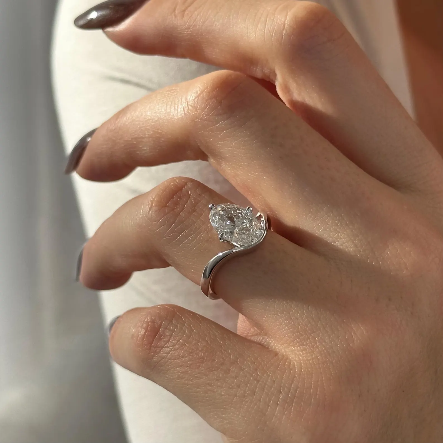 Round Halo, Pave & Split Shank Engagement Ring – 1.93 CT Lab Grown Diamond