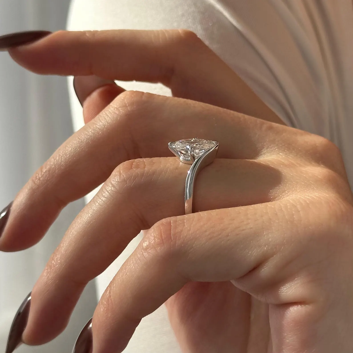 Round Halo, Pave & Split Shank Engagement Ring – 1.93 CT Lab Grown Diamond