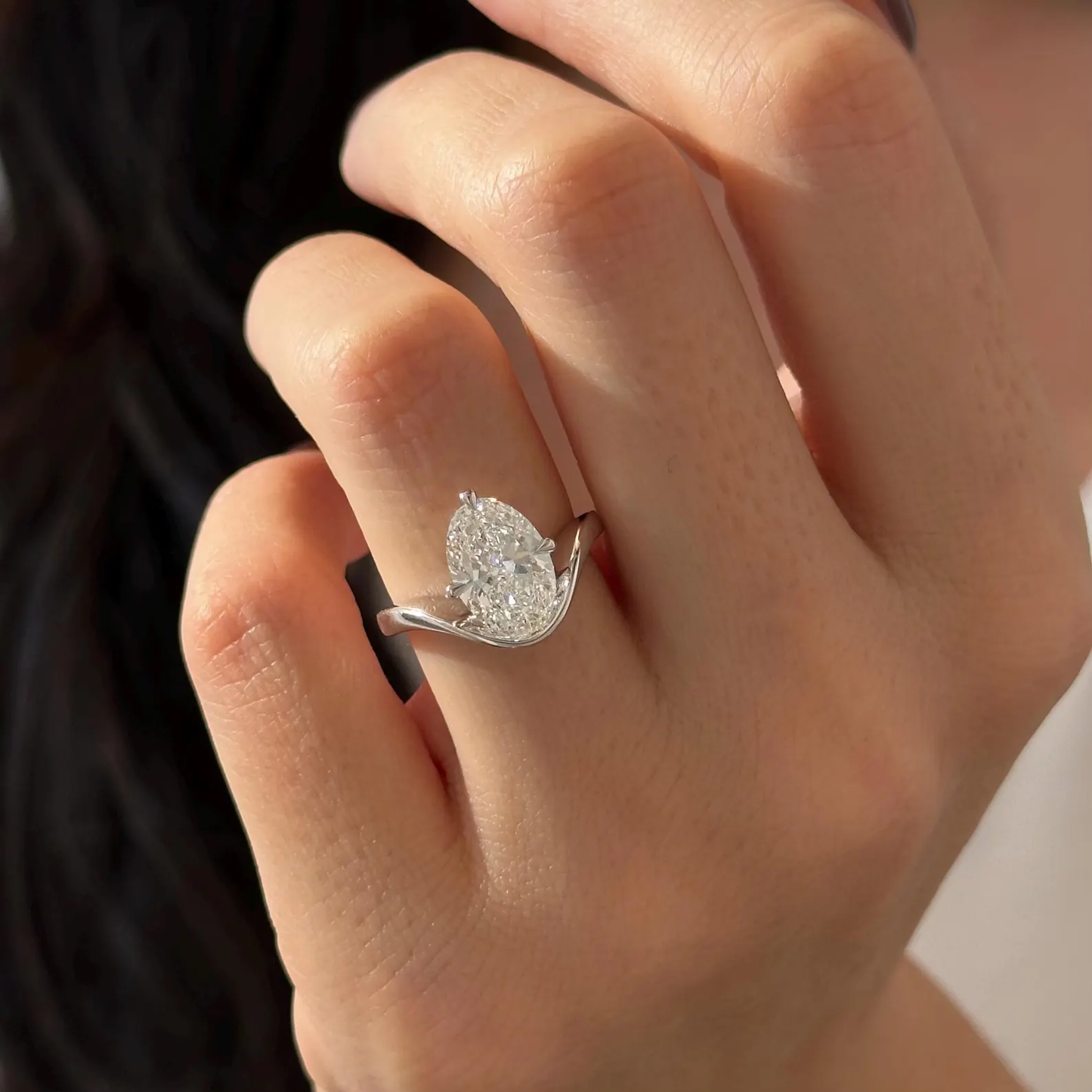 Round Halo, Pave & Split Shank Engagement Ring – 1.93 CT Lab Grown Diamond