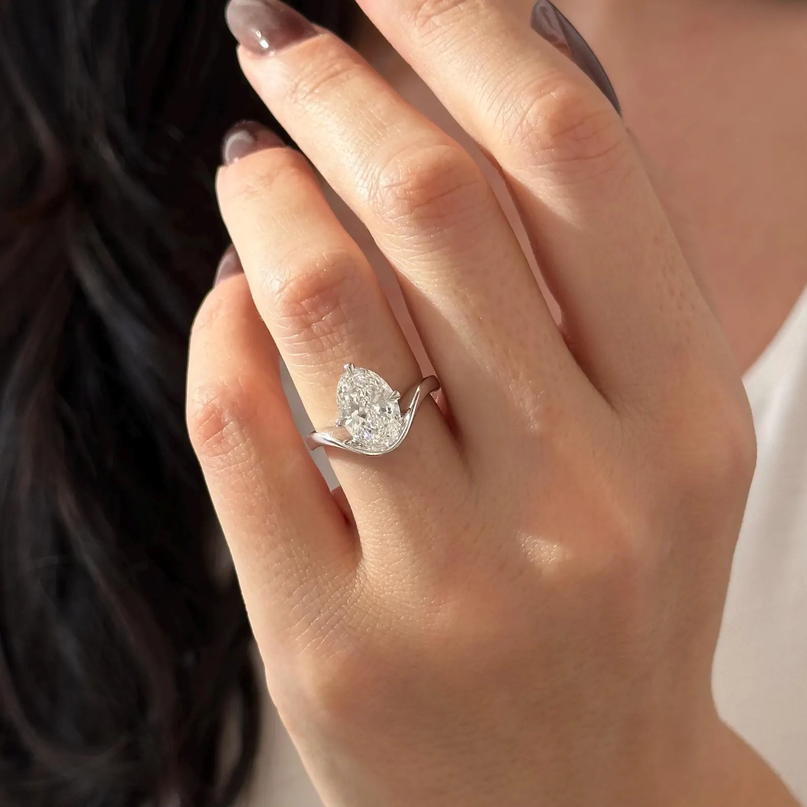 Round Halo, Pave & Split Shank Engagement Ring – 1.93 CT Lab Grown Diamond