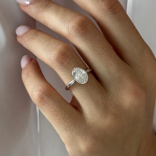Round Halo, Pave & Split Shank Engagement Ring – 1.93 CT Lab Grown Diamond