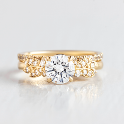 2 CT Round Three Stones Lab Grown Diamond Engagement Ring