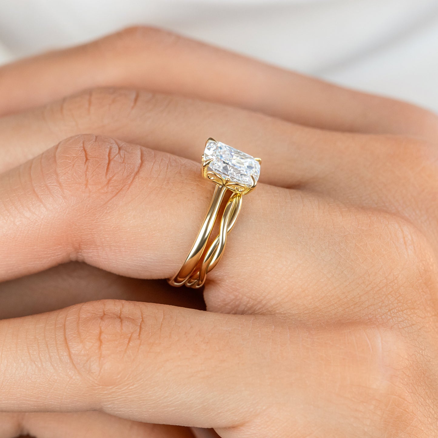 0.37 CT Round Full Eternity Lab Grown Diamond Wedding Band