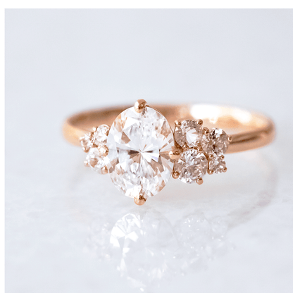2 CT Round Three Stones Lab Grown Diamond Engagement Ring