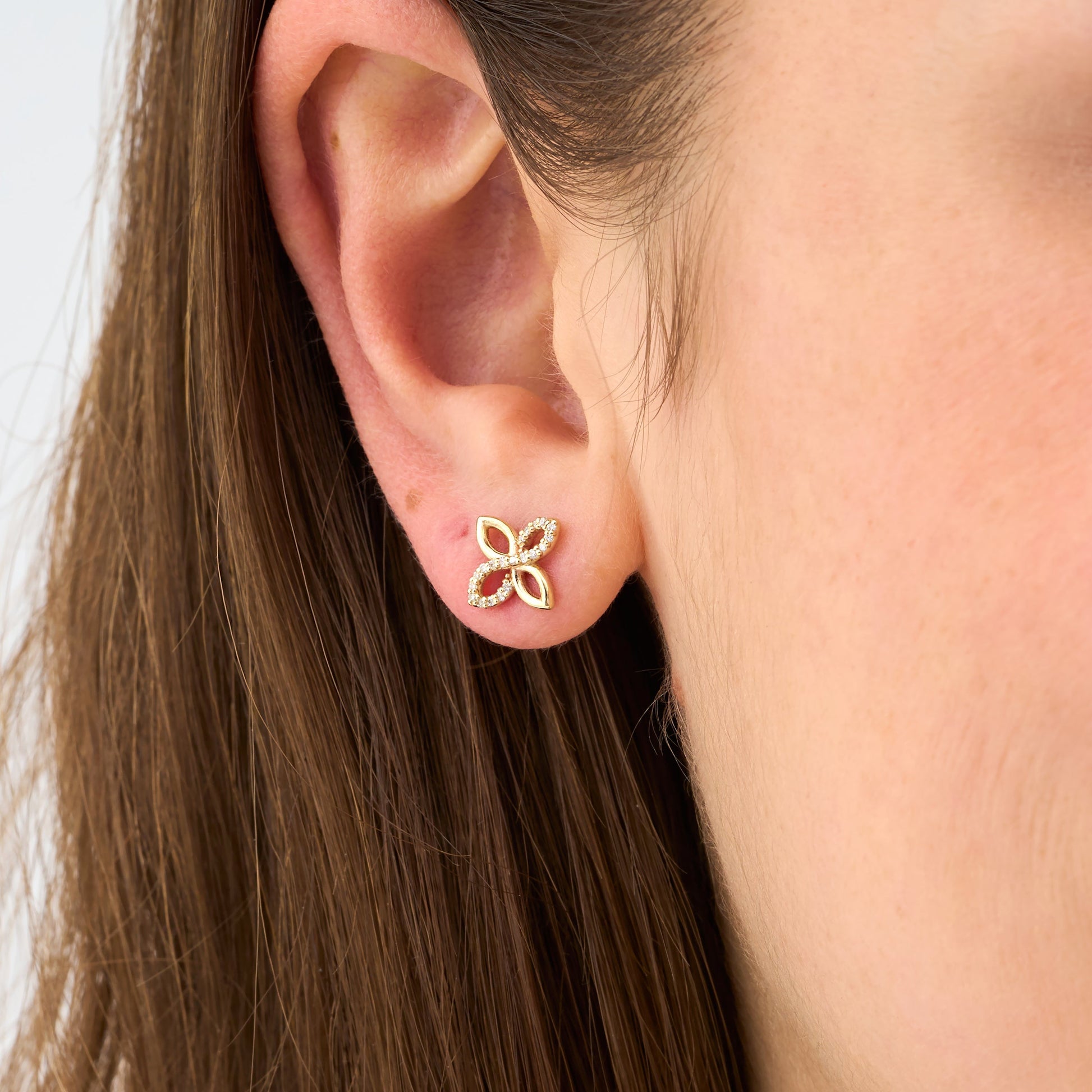1.0 CT Round Bezel Solitaire Lab Grown Diamond Earrings