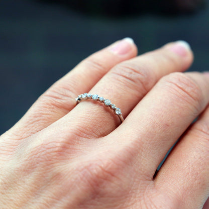 0.37 CT Round Full Eternity Lab Grown Diamond Wedding Band