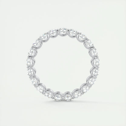 2.10 TCW Round Cut Full Eternity Moissanite Bridal Wedding Band 6