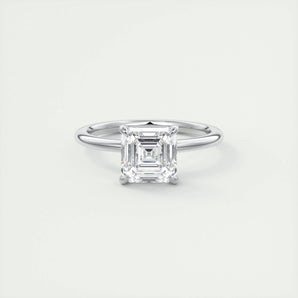 2 CT Asscher Solitaire CVD F/VS1 Diamond Engagement Ring 1