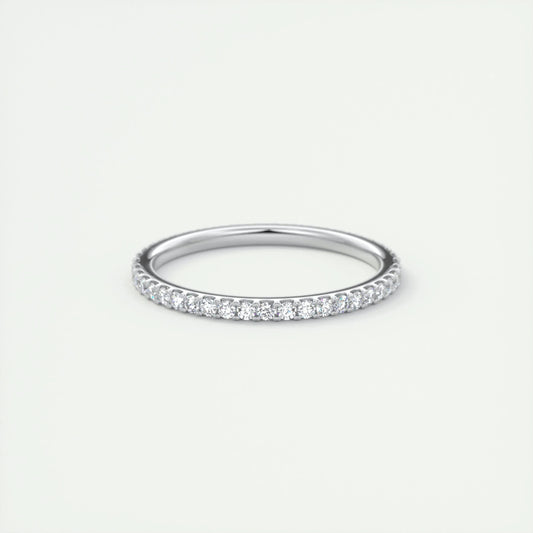 0.36 CT Round Full Eternity CVD EF/VVS Diamond Wedding Band 2