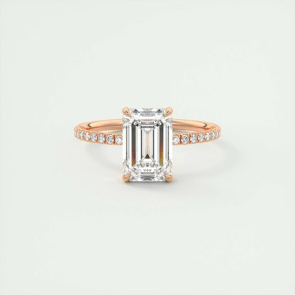 2 CT Emerald Solitaire CVD F/VS1 Diamond Engagement Ring 15