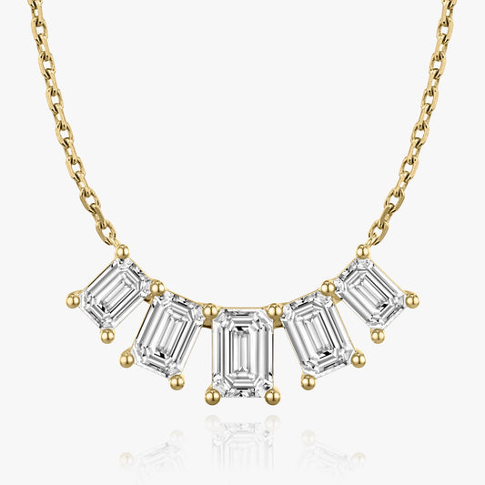 3.50 CT Emerald CVD F/VS Diamond Necklace 3