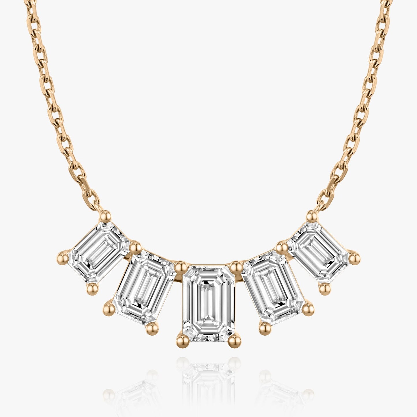 3.50 CT Emerald CVD F/VS Diamond Necklace 6