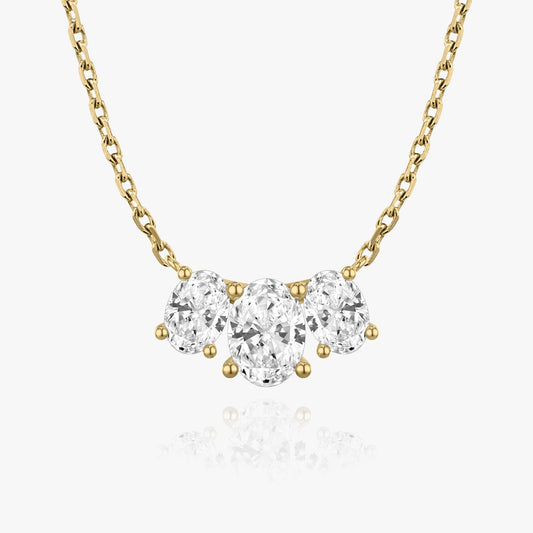2.0 TC Oval CVD F/VS Diamond Necklace 4