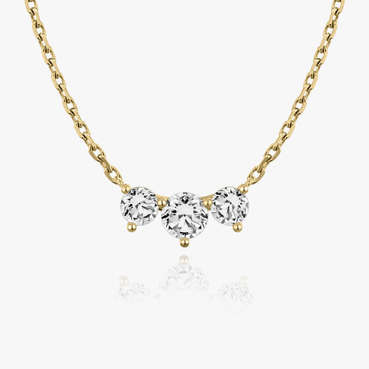 1.0 TCW Round CVD F/VS Diamond Necklace 4
