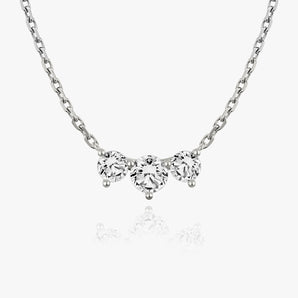 1.0 TCW Round CVD F/VS Diamond Necklace 1