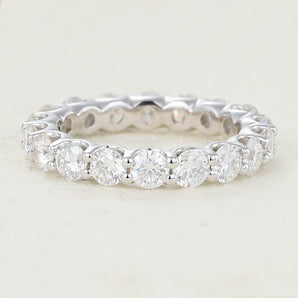 1.80 CT Round Shaped Moissanite Full Eternity Wedding Band 1