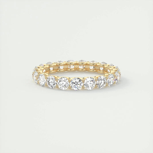 2.10 TCW Round Cut Full Eternity Moissanite Bridal Wedding Band 7