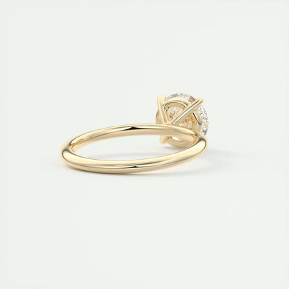 2.0 CT Round Cut Solitaire Moissanite Engagement Ring 10