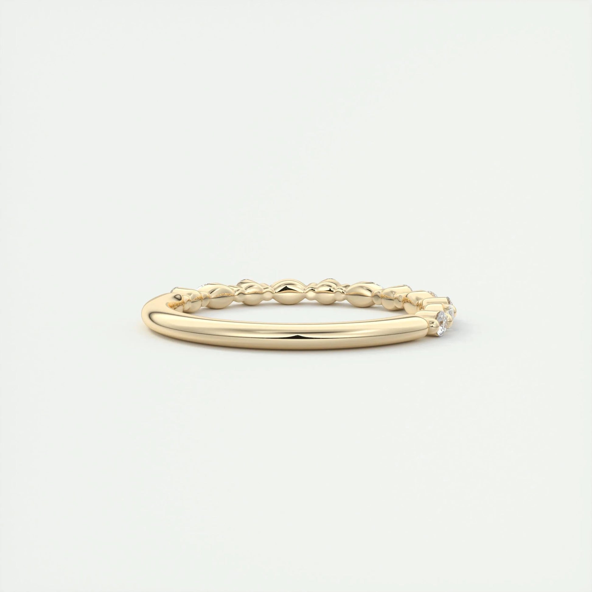 0.32 CT Marquise & Round Multi Stones CVD EF/VVS Diamond Wedding Band 11