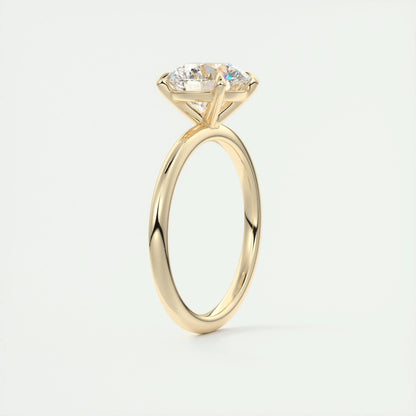 2.0 CT Round Cut Solitaire Moissanite Engagement Ring 11