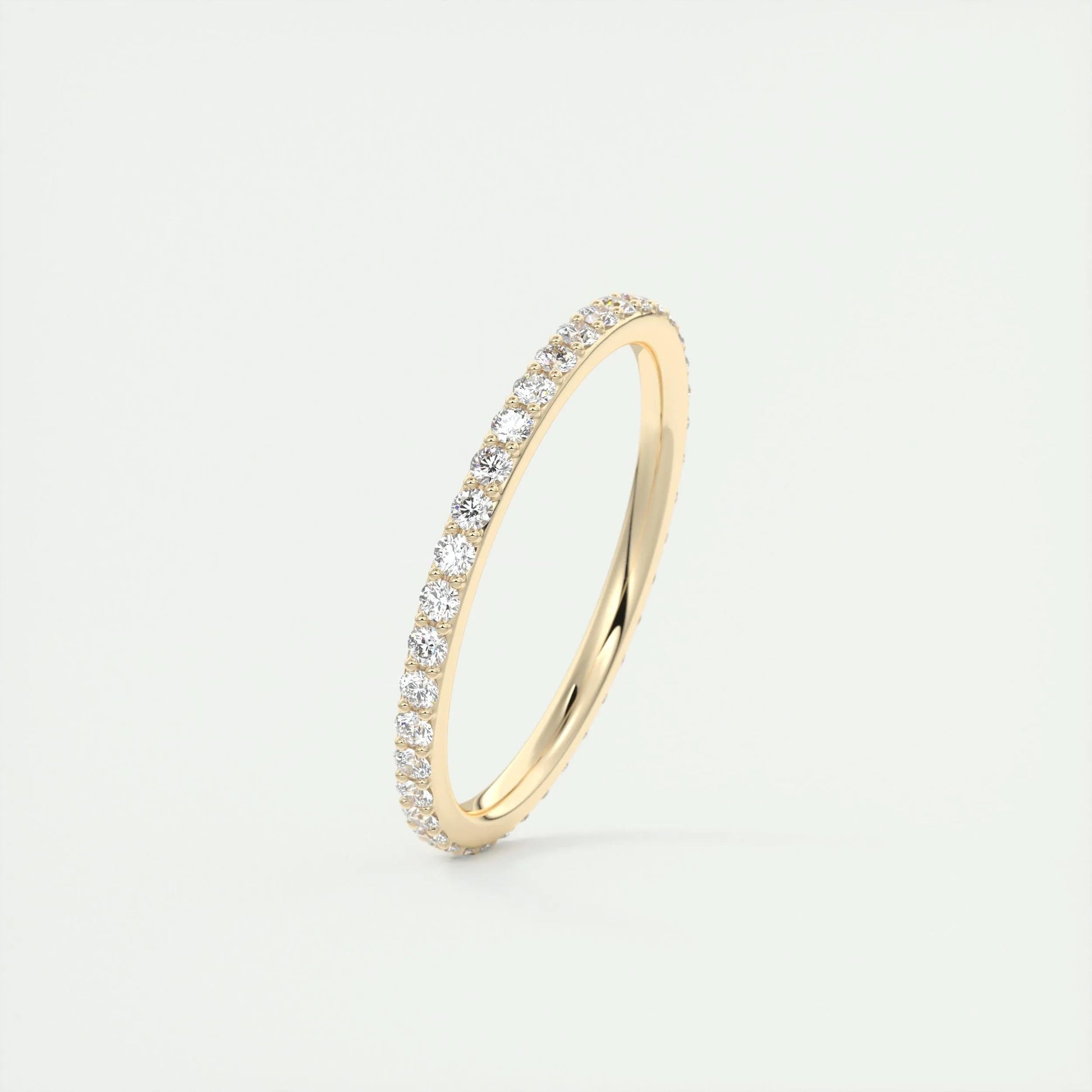 0.37 CT Round Full Eternity CVD EF/VVS Diamond Wedding Band 7