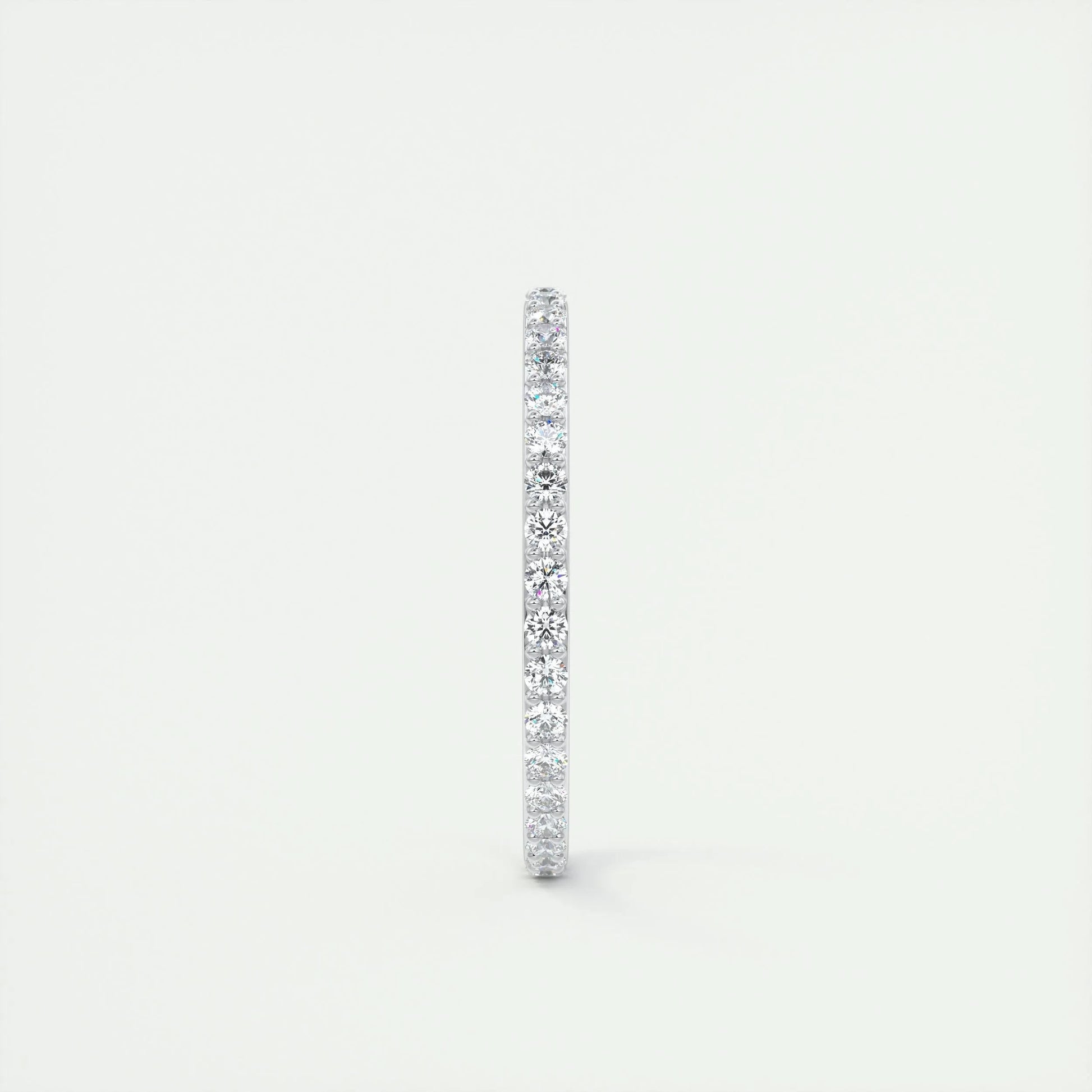 0.37 CT Round Full Eternity CVD EF/VVS Diamond Wedding Band 4
