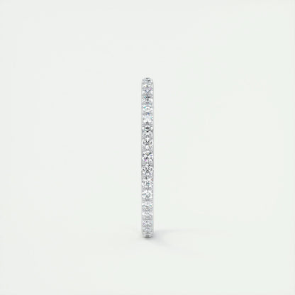 0.37 CT Round Full Eternity CVD EF/VVS Diamond Wedding Band 4