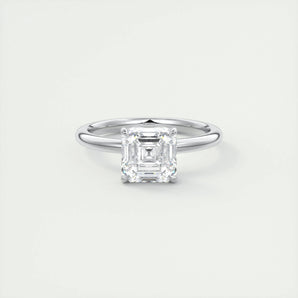 2 CT Asscher Solitaire CVD F/VS1 Diamond Engagement Ring 1