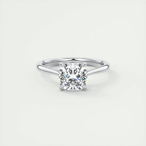 2 CT Cushion Solitaire CVD F/VS1 Diamond Engagement Ring 1