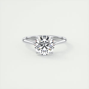 2 CT Round Solitaire CVD F/VS1 Diamond Engagement Ring 1