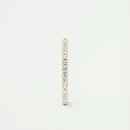 0.36 CT Round Full Eternity CVD EF/VVS Diamond Wedding Band 10