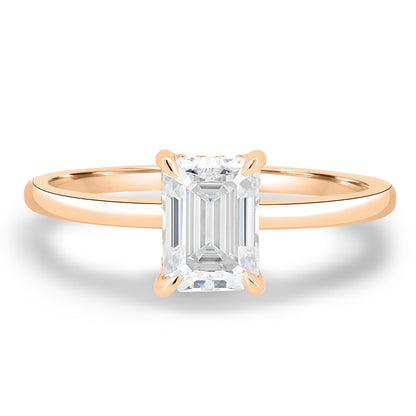 1.86 CT Emerald Hidden Halo CVD E/VS2 Diamond Engagement Ring 10