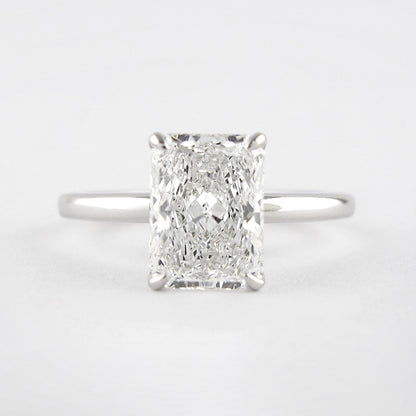 1.8 CT Radiant Cut Solitaire Style Moissanite Engagement Ring 1