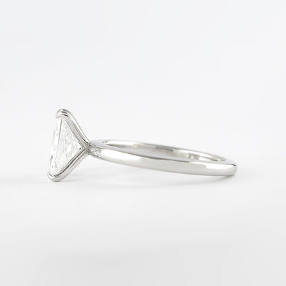 1.8 CT Radiant Cut Solitaire Style Moissanite Engagement Ring 4