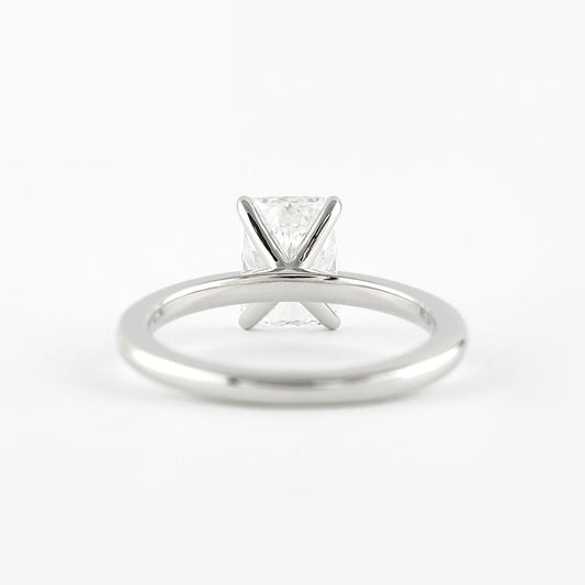 1.8 CT Radiant Cut Solitaire Style Moissanite Engagement Ring 2
