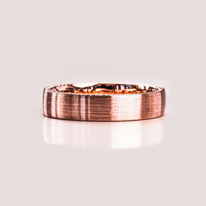 Classic Brushed-Finish Rose Gold Men's Band 1