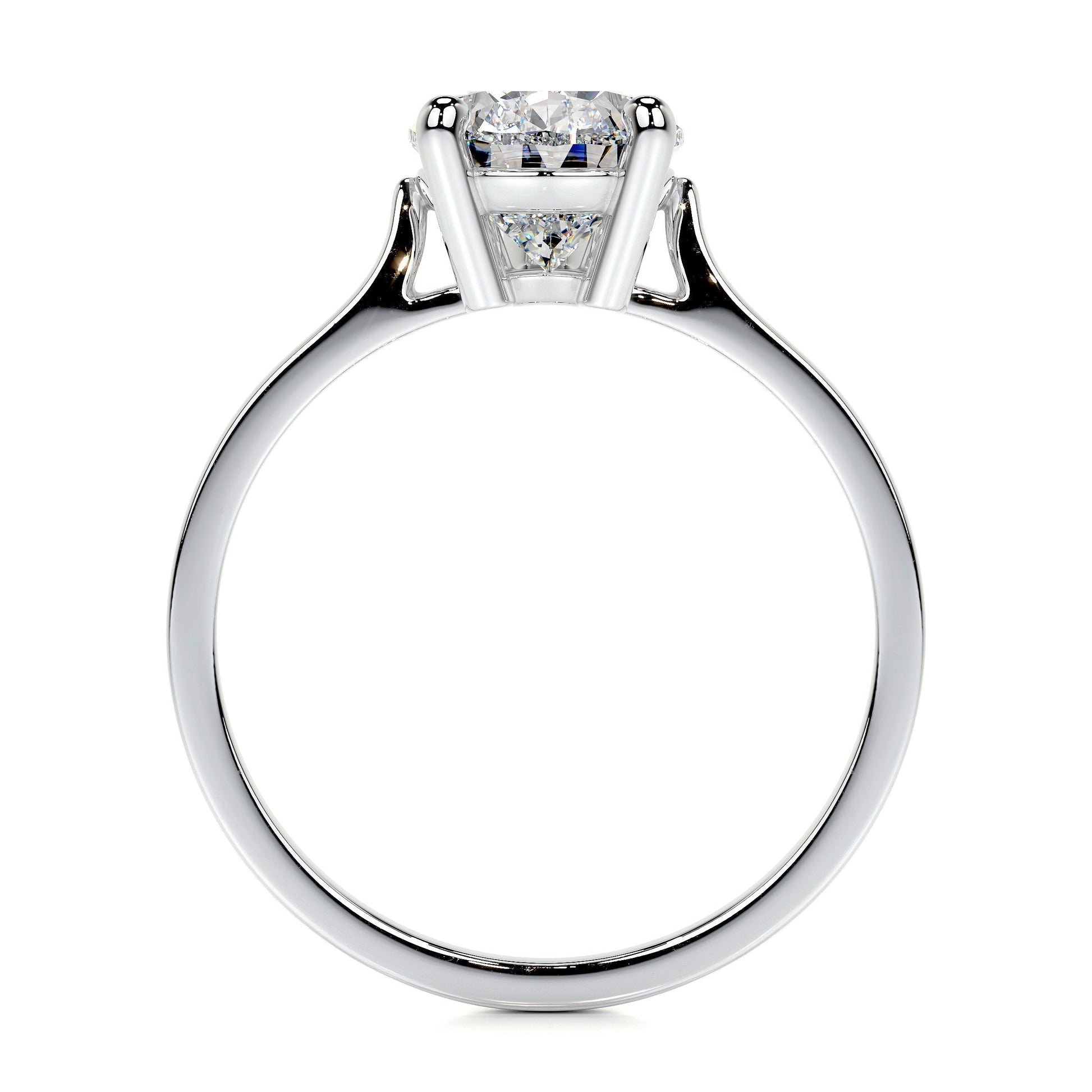 2.0 CT Round Solitaire CVD E/VS2 Diamond Engagement Ring 5