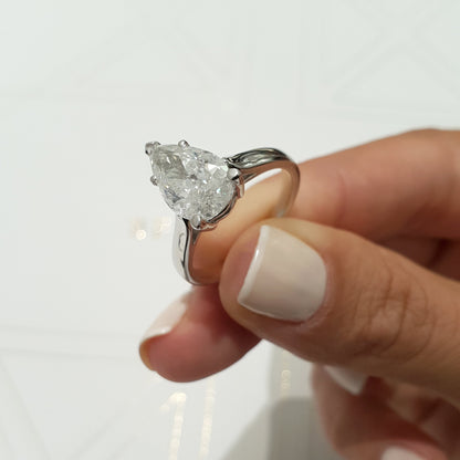 2.0 CT Round Solitaire CVD E/VS2 Diamond Engagement Ring 31