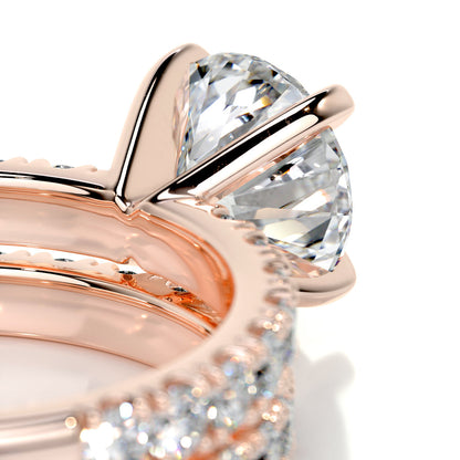1.50 CT Round Solitaire CVD F/VS Diamond Bridal Ring Set 15