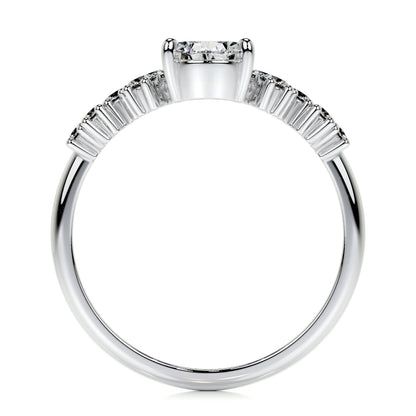 1.0 CT Pear Cluster CVD E/VS2 Diamond Engagement Ring 5