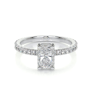 1.05 CT Radiant Hidden Halo CVD E/VS2 Diamond Engagement Ring 1