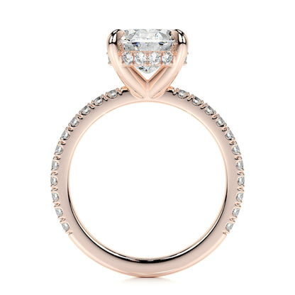 2.0 CT Oval Hidden Halo CVD E/VS2 Diamond Engagement Ring 14