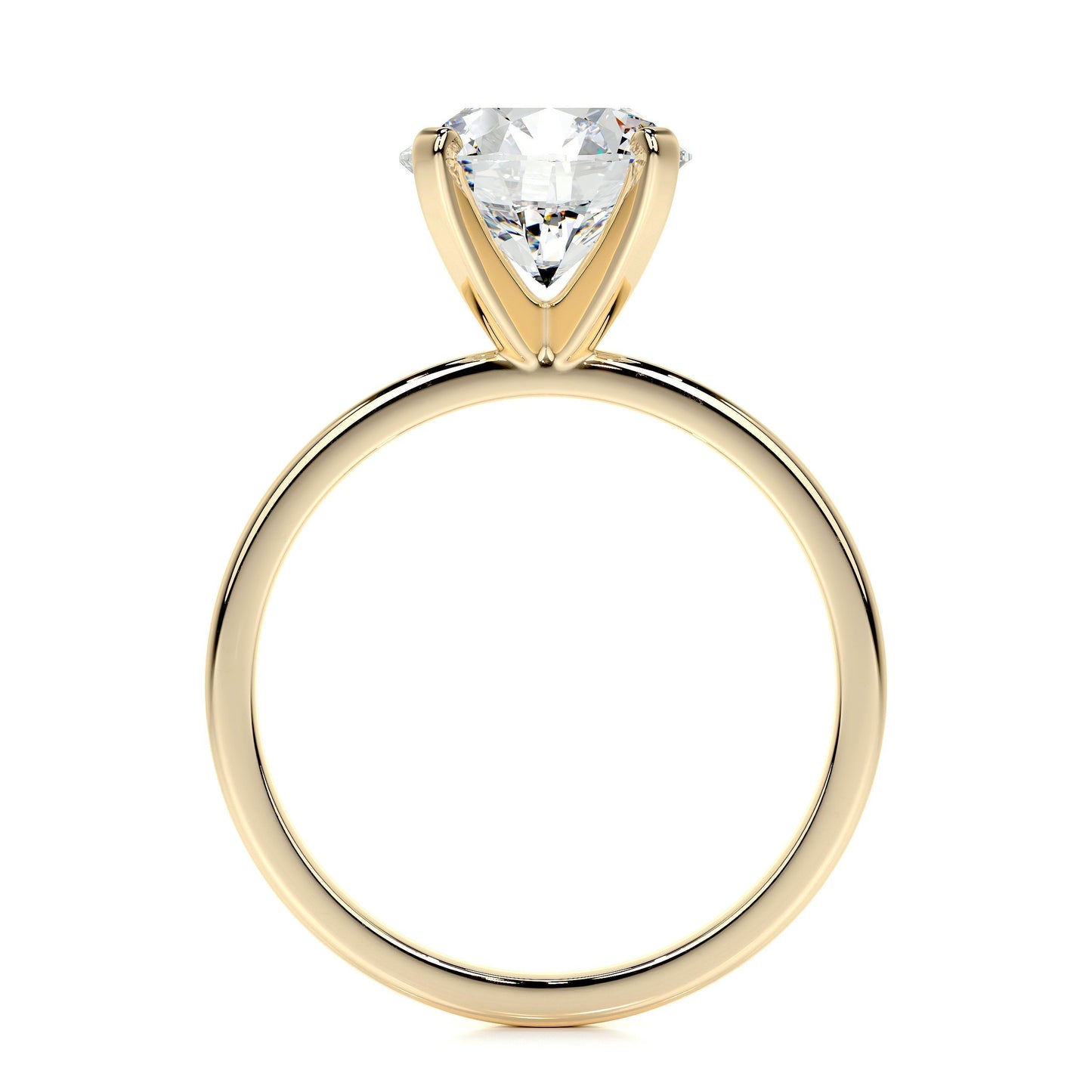 2.0 CT Round Solitaire CVD E/VS2 Diamond Engagement Ring 32